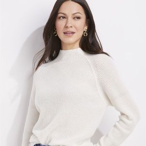 BNWT Vineyard Vines - Seaspun Cashmere Waffle Mock Neck Sweater